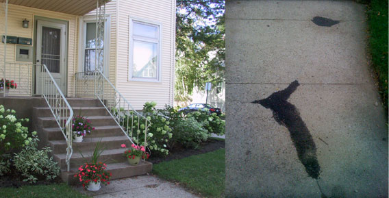 Landlord-1 concrete sidewalk pothole patch